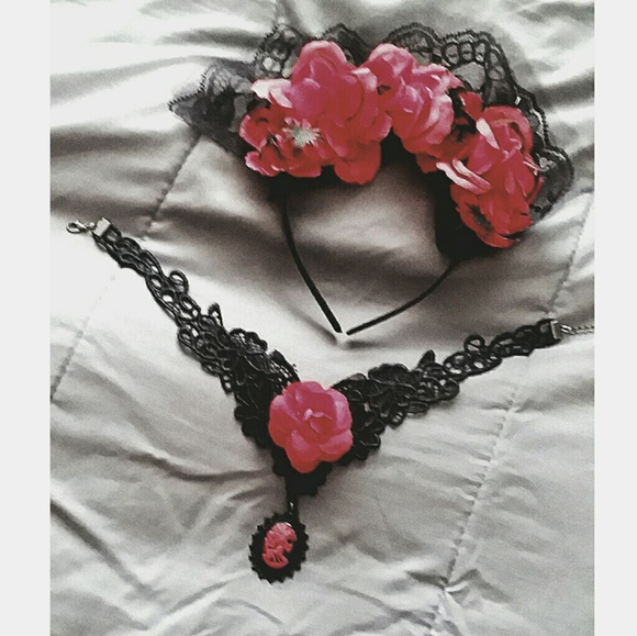 Lacey/Rose headband + matching Choker - Picture 1 of 1